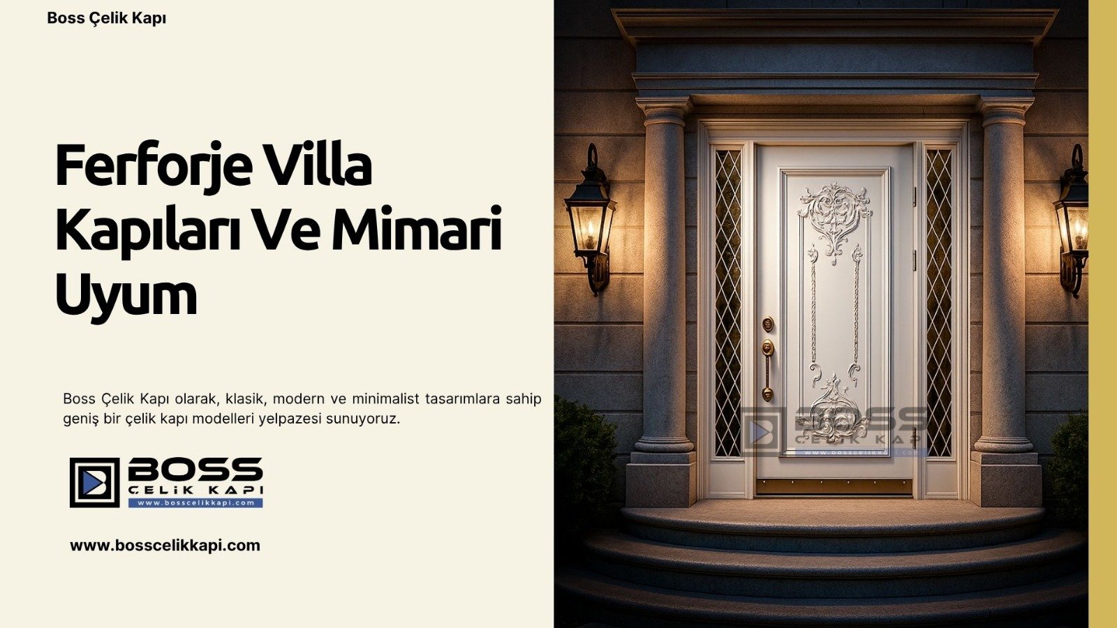 Ferforje Villa Kapıları Ile Mimari Uyumun Sırrı 2 Boss Çelik Kapı