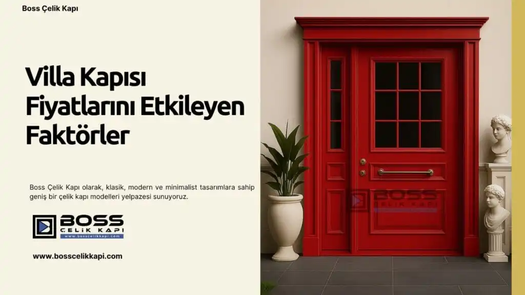 Villa Kapısı Fiyatlarını Etkileyen Faktörler 16 Boss Çelik Kapı