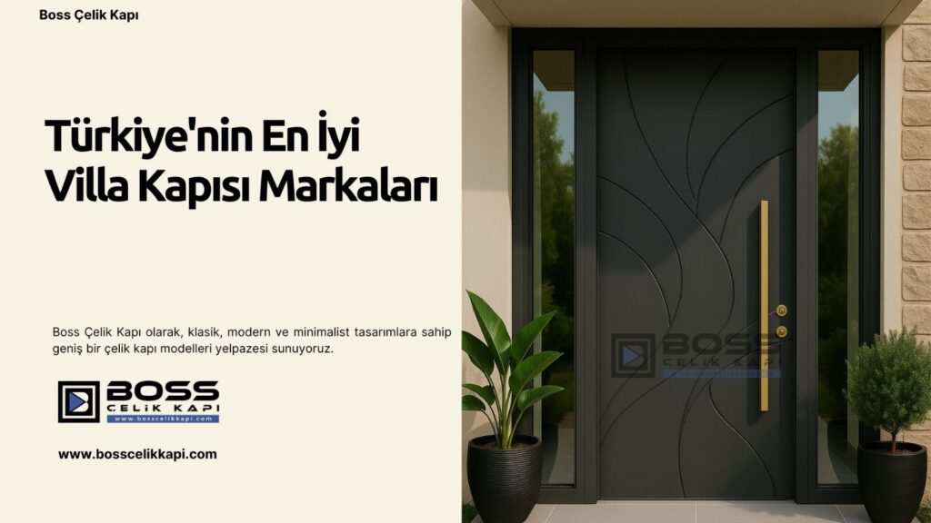 Türkiye'Nin En İyi Villa Kapısı Markaları 8 Boss Çelik Kapı