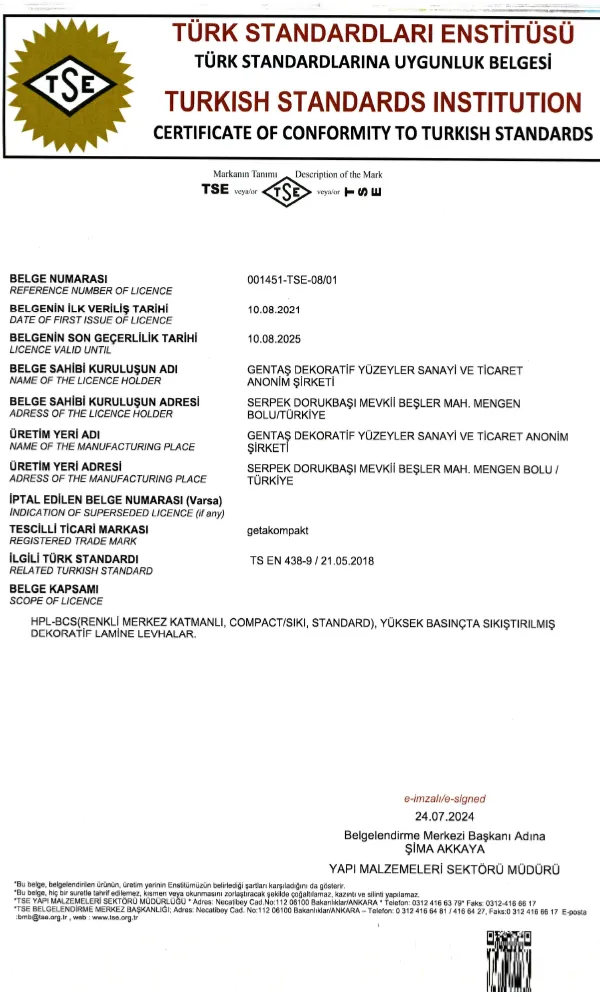 Sertifikalarımız 7 Kompakt Panel Tse Sertifikasi Kapi