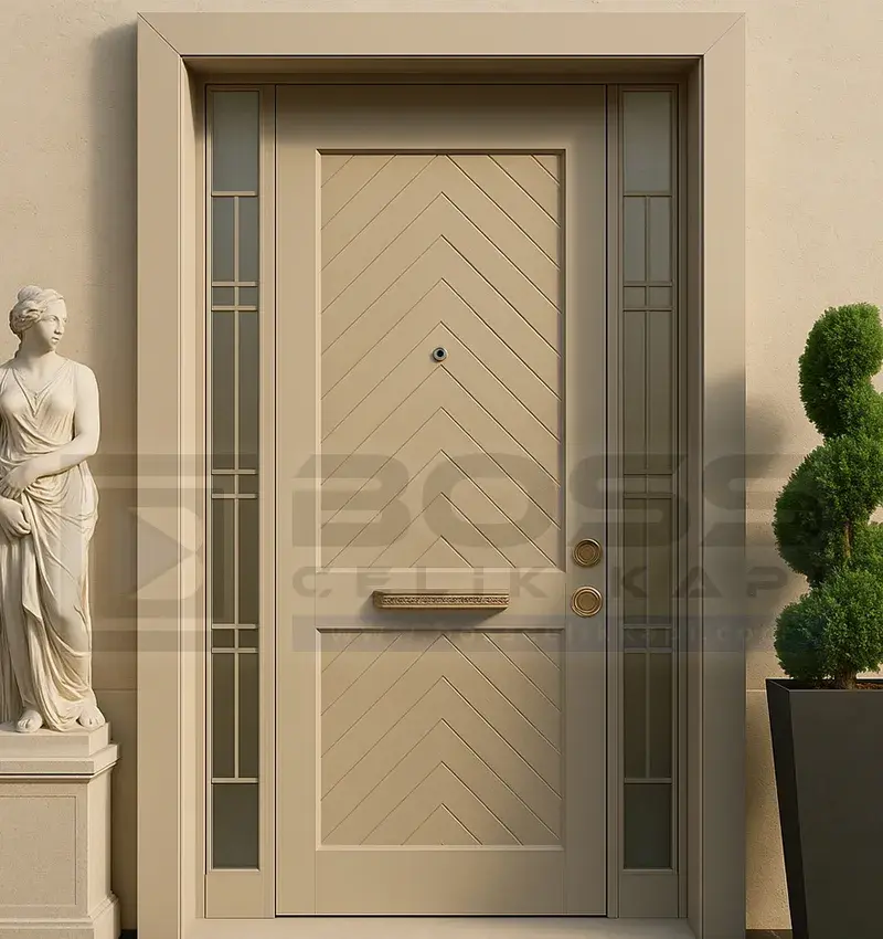 Bej Kompakt Villa Kapısı Elenora