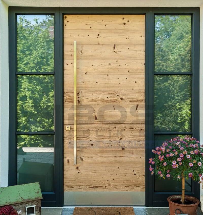 Ahşap Kaplama Çelik Villa Kapısı Modelleri 249