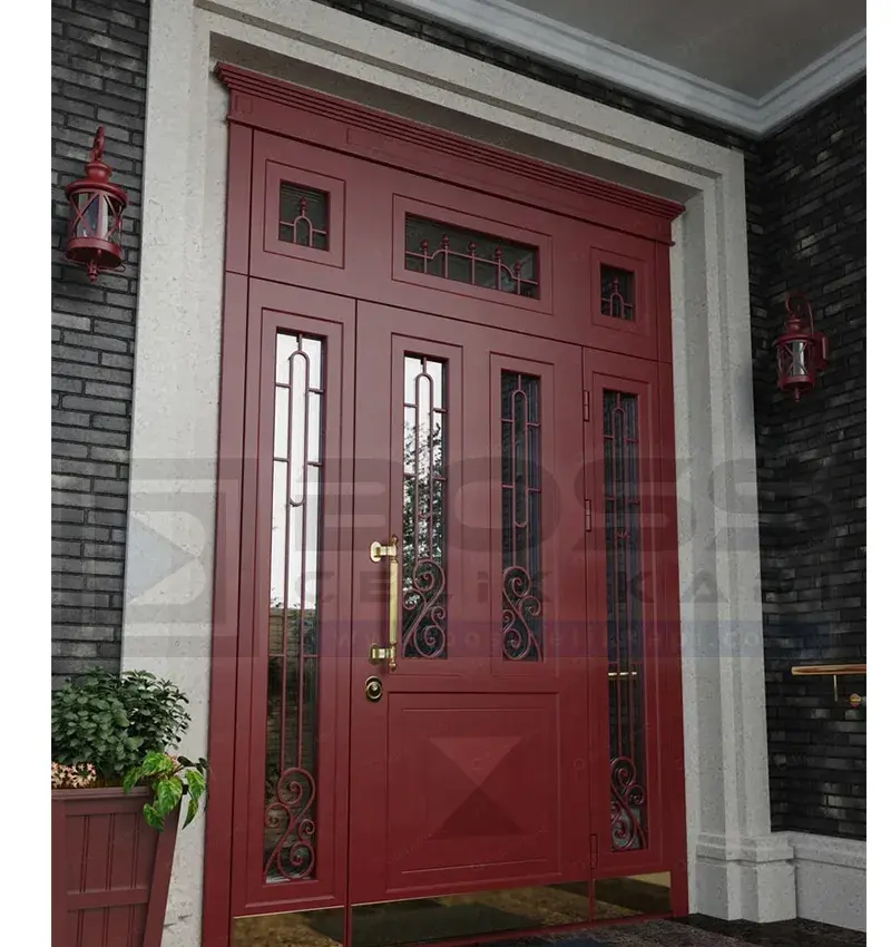 Bordo Villa Kapısı Sola