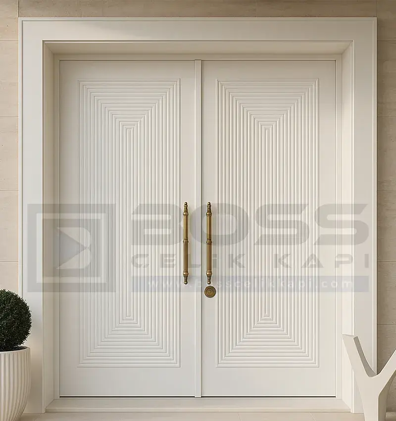 Beyaz Villa Kapısı Clounce