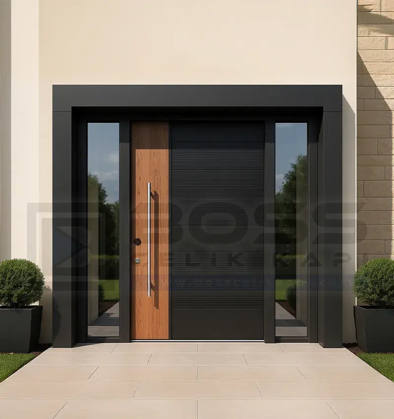 Antrasit Meşe Villa Kapisi Stanford