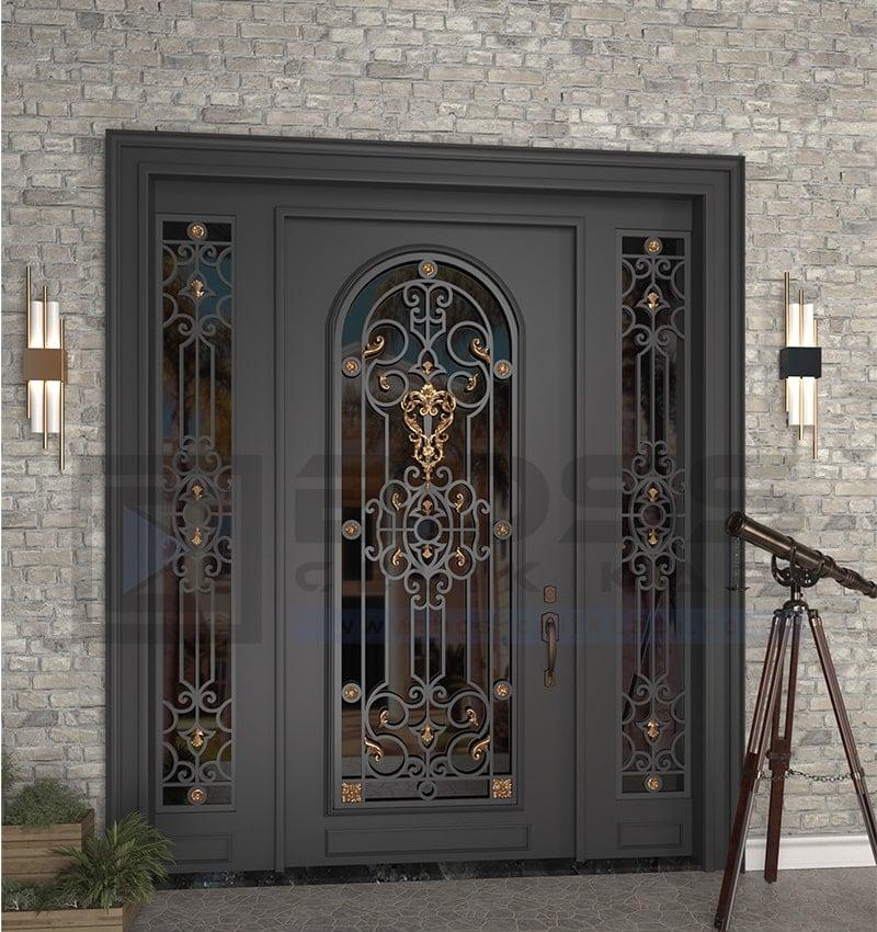 Ferforje Villa Kapısı Antrasit Gri