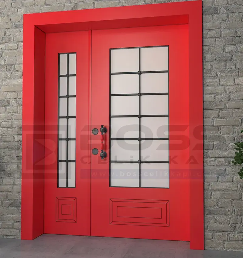 Kırmızı Çelik Villa Kapısı Sofia