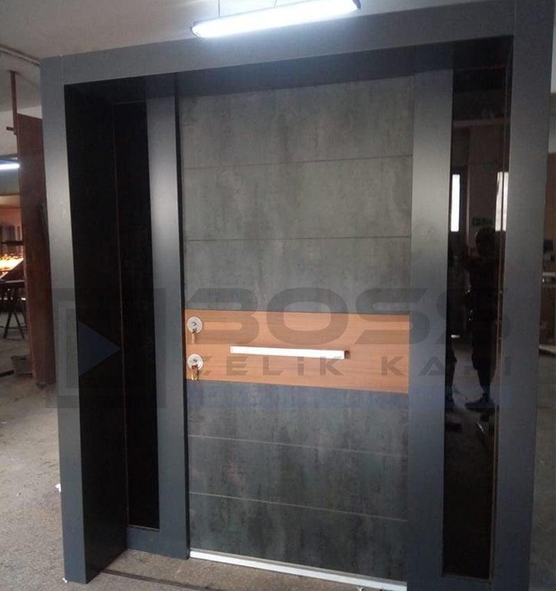 Kompozit Villa Kapısı Mermer Detaylı