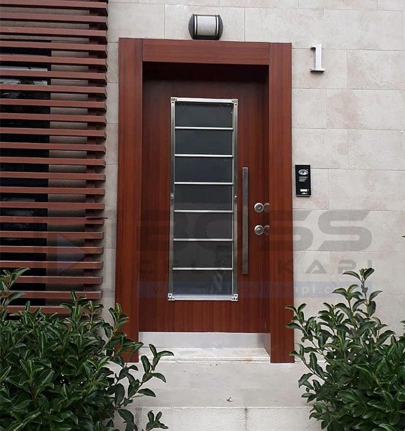 Tek Kanat Camlı Kompozit Villa Kapısı