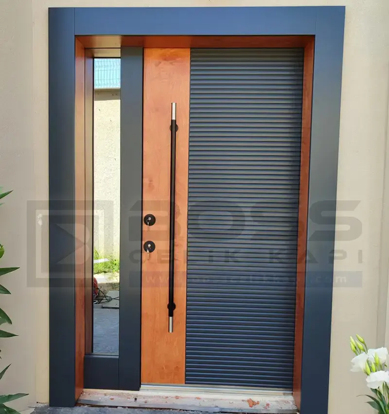 Altın Meşe Antrasit Kompakt Villa Kapısı