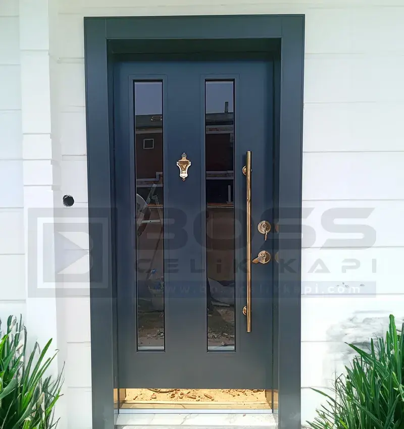 Camlı Tek Kanat Villa Kapısı