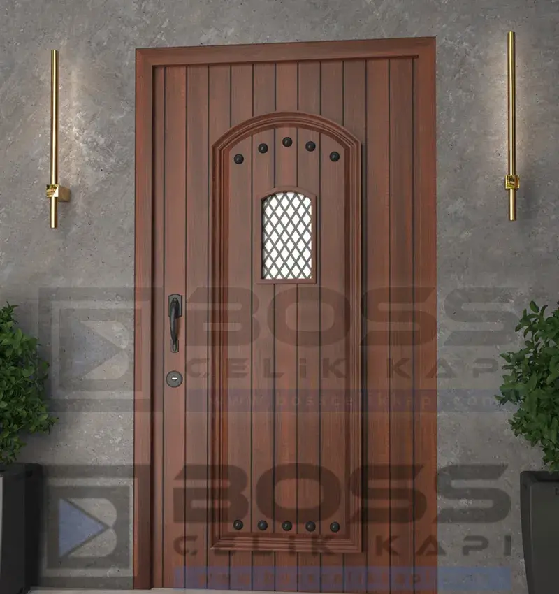İroki Ahşap Çelik Villa Kapısı