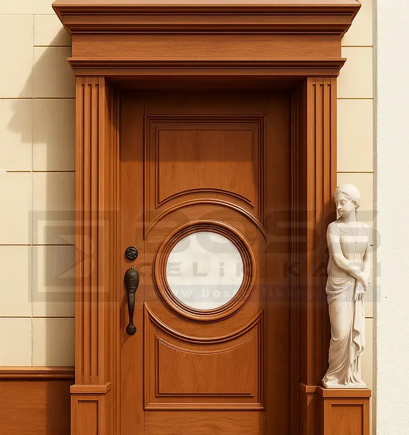 Marin Ahşap Villa Kapısı Yalıkavak