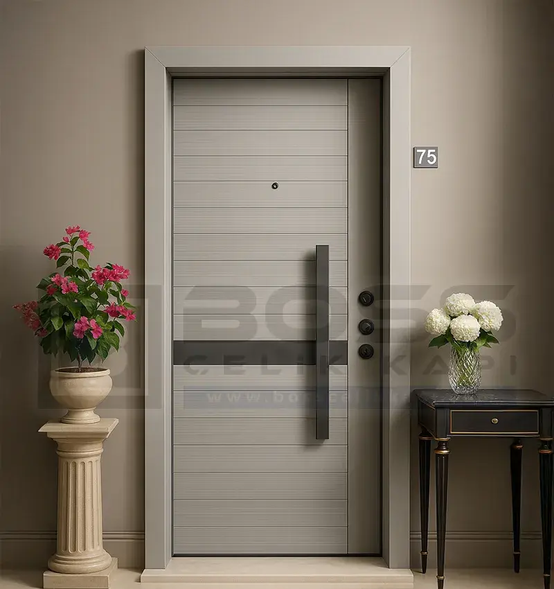 Açık Gri Çelik Kapı Dionysus