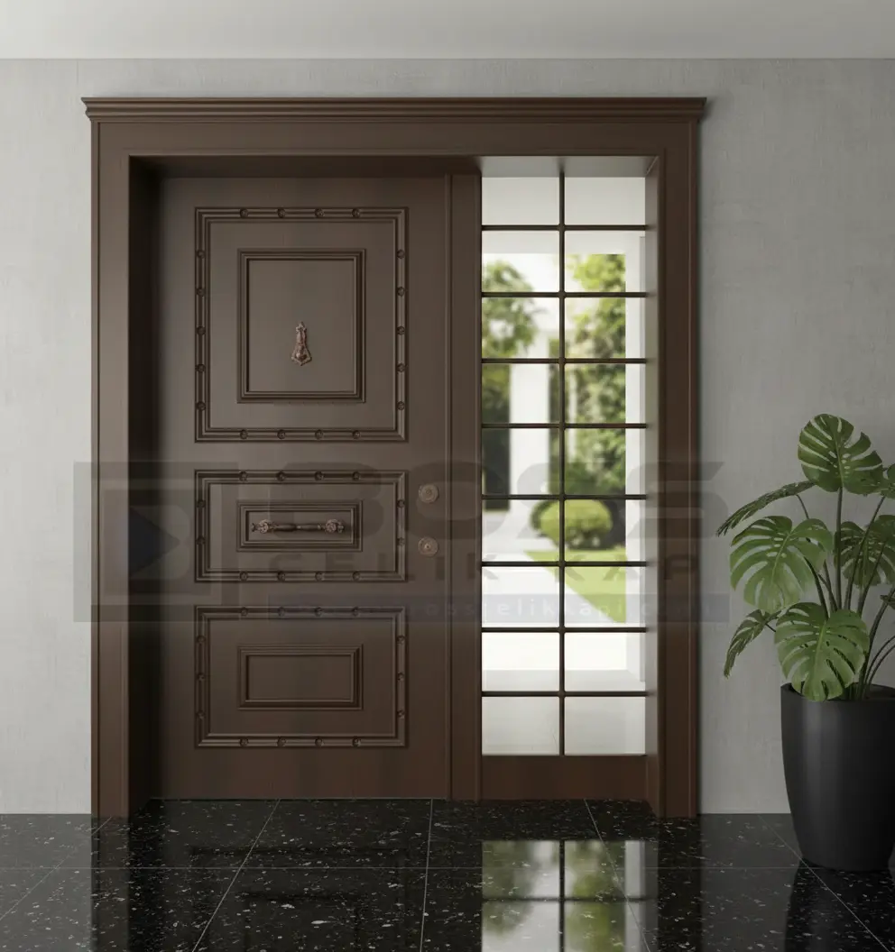 Ahşap Çelik Villa Kapısı Ferforjeli Wood 5 Ahşap Çelik Villa Kapısı Ferforjeli Wood - Görsel 3