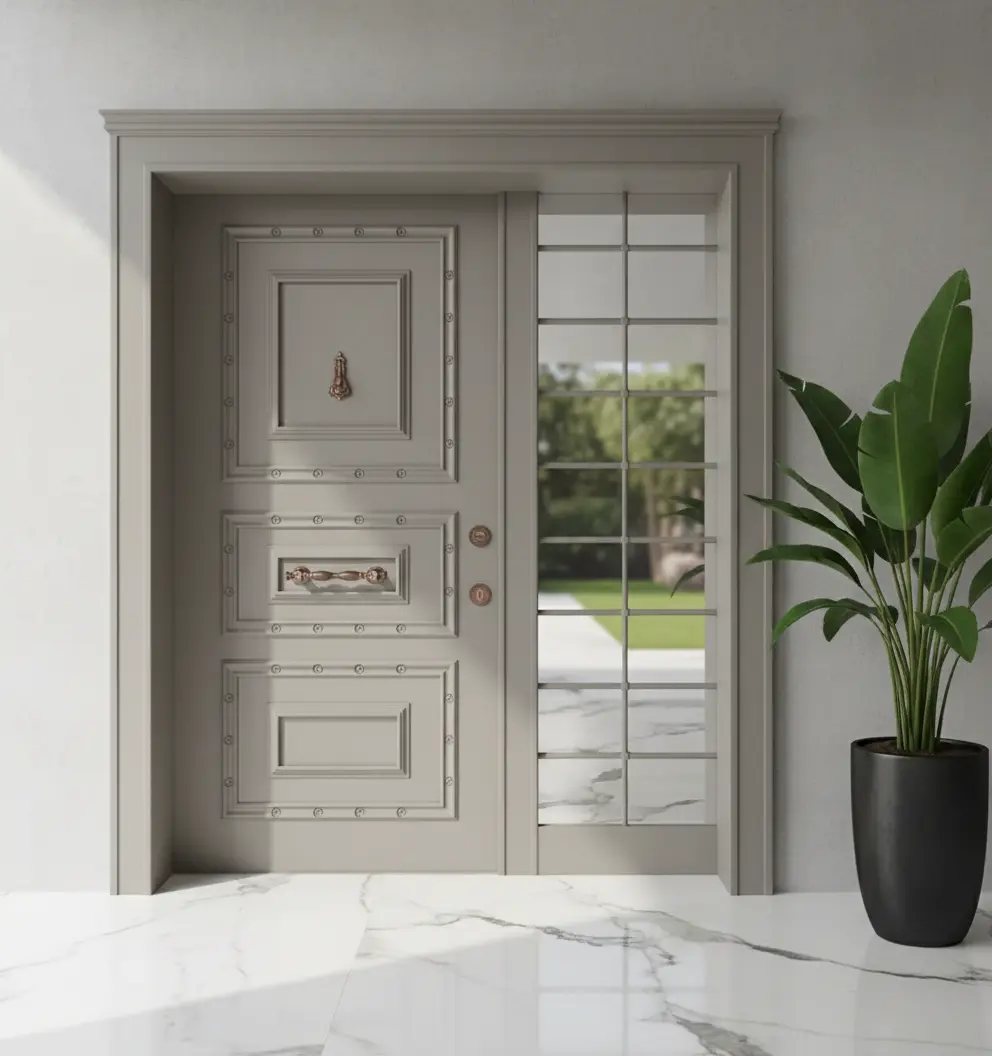 Ahşap Çelik Villa Kapısı Ferforjeli Wood 7 Ahşap Çelik Villa Kapısı Ferforjeli Wood - Görsel 5