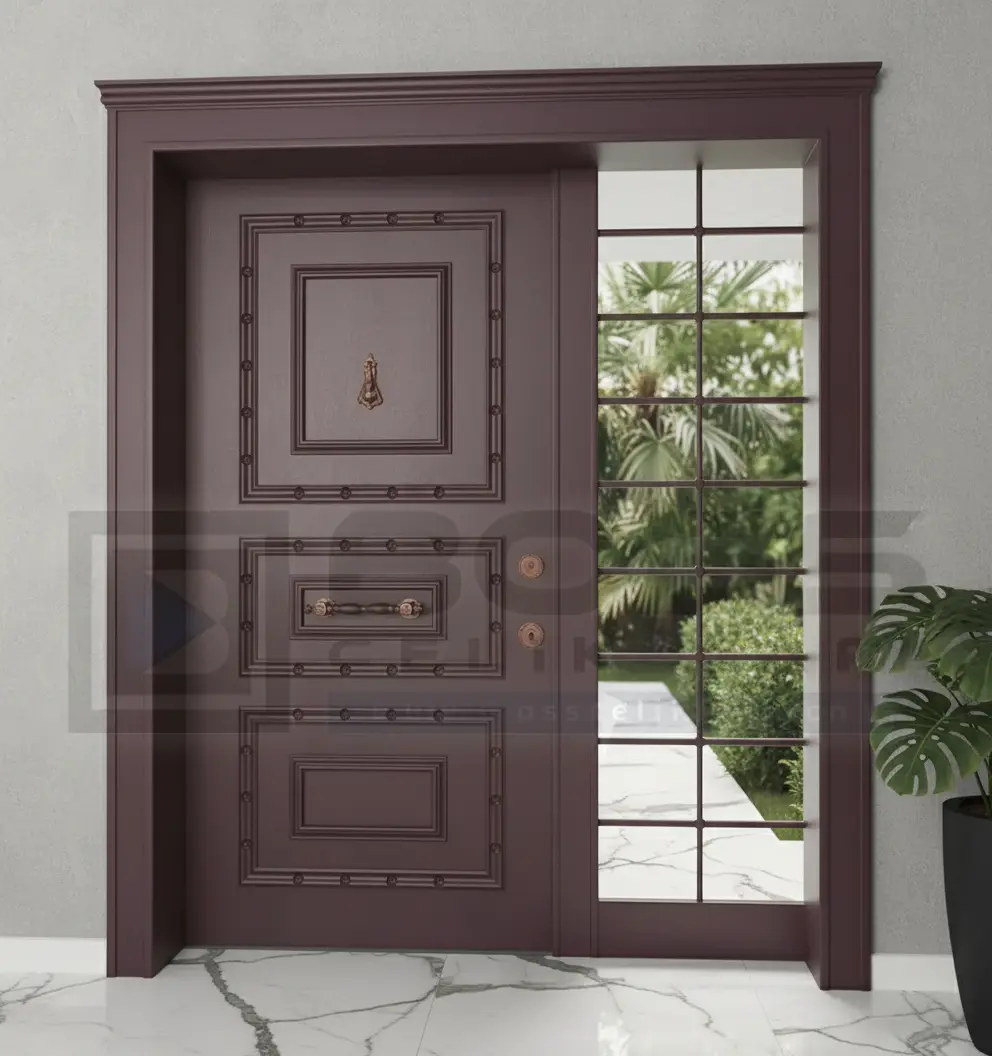 Ahşap Çelik Villa Kapısı Ferforjeli Wood 8 Ahşap Çelik Villa Kapısı Ferforjeli Wood - Görsel 6