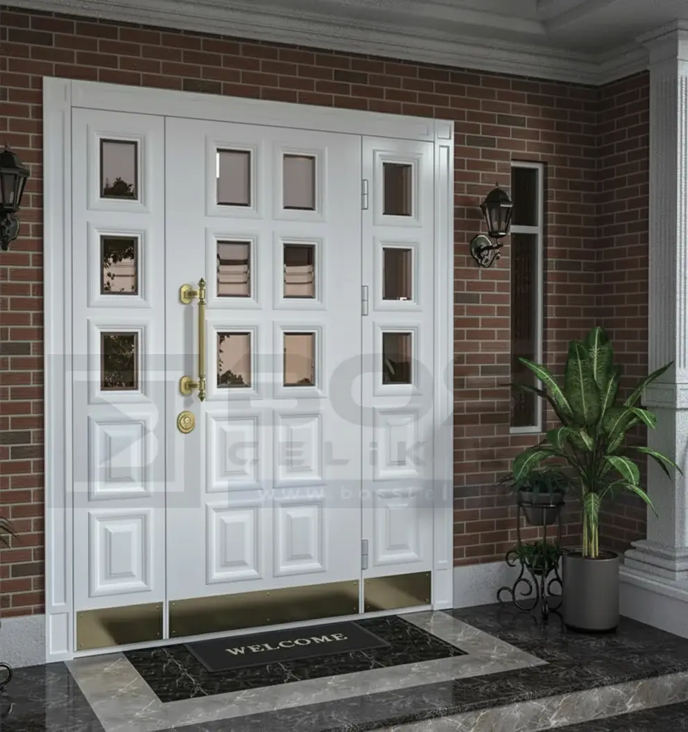 Beyaz Camlı Villa Kapısı Maxim 4 Beyaz Camlı Villa Kapısı Maxim - Görsel 2