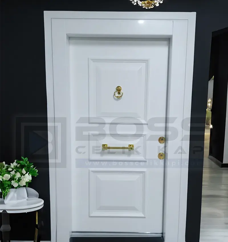 Beyaz Ceviz Çelik Kapı Freya