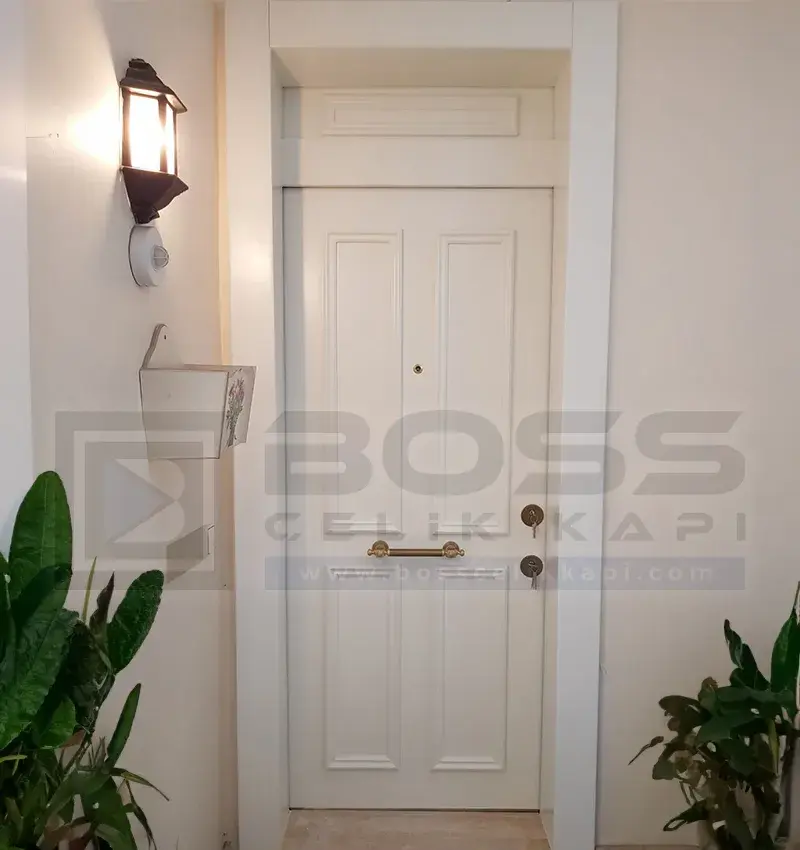 Beyaz Klasik Çelik Kapı Uskumruköy