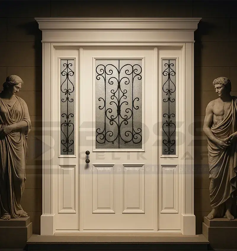 Beyaz Villa Kapısı Emilia