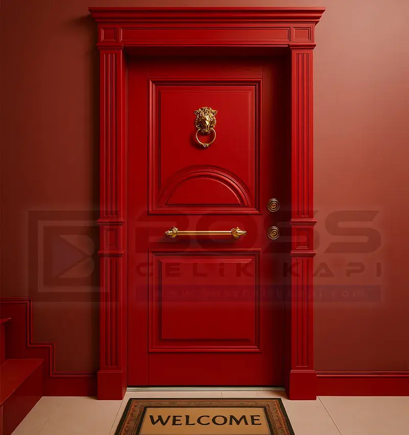 Bordo Çelik Kapı Galia