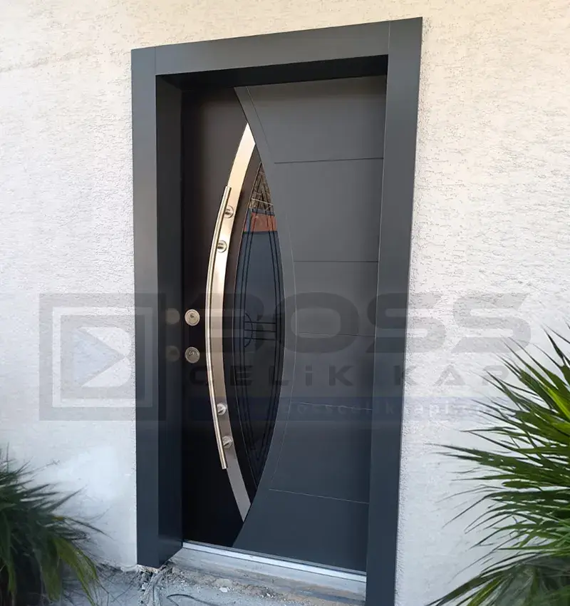 Camlı Çelik Kapı Damla