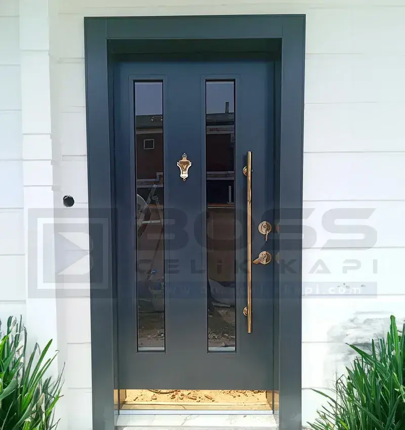 Camlı Tek Kanat Villa Kapısı