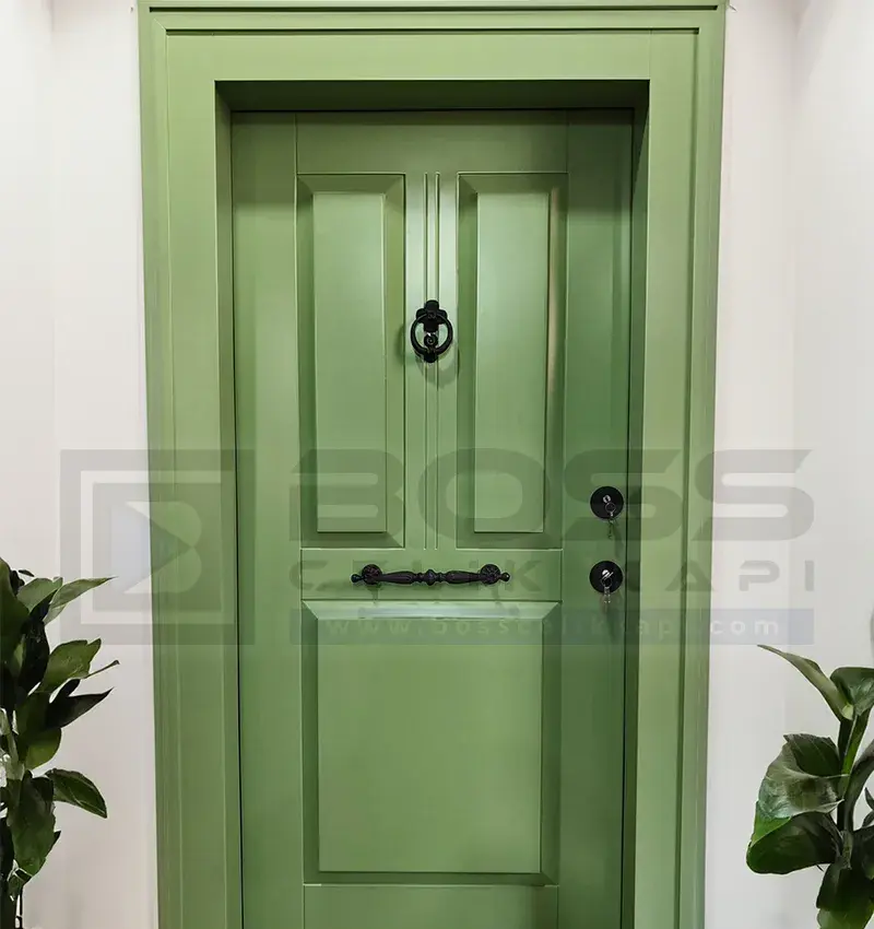 Fıstık Yeşil Çelik Kapı Daisy