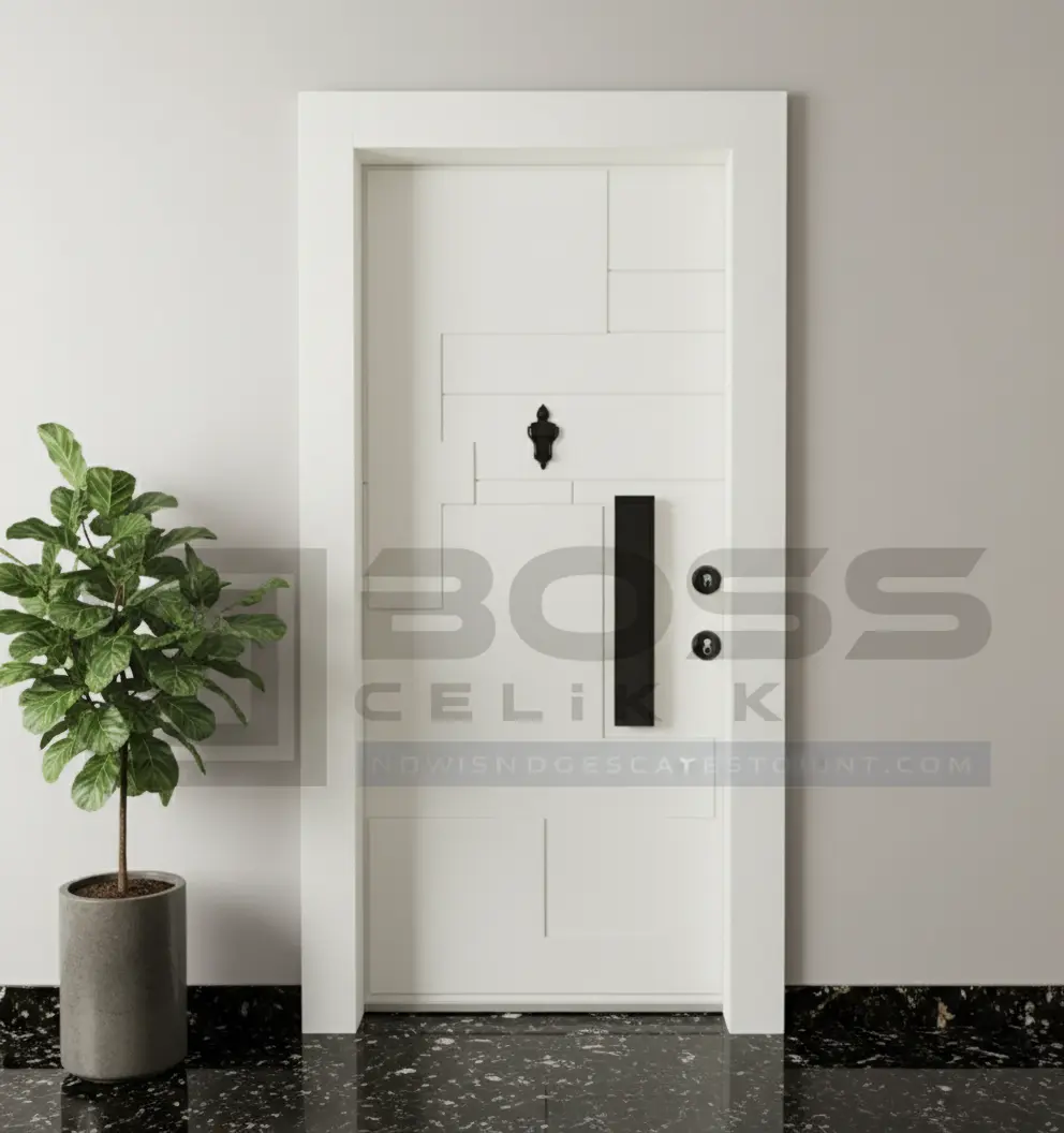 Geometrik Desen Kompakt Villa Kapısı 4 Geometrik Desen Kompakt Villa Kapısı - Görsel 2