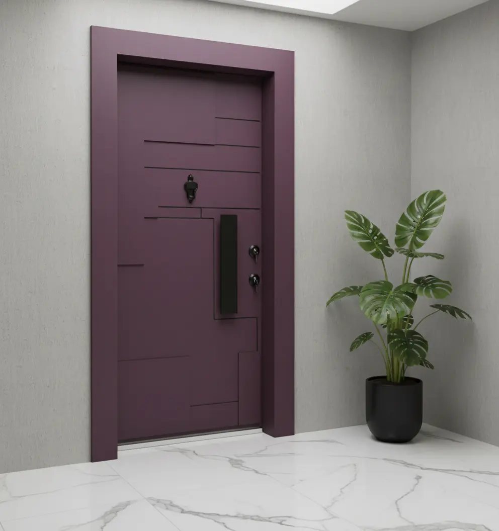 Geometrik Desen Kompakt Villa Kapısı 8 Geometrik Desen Kompakt Villa Kapısı - Görsel 6
