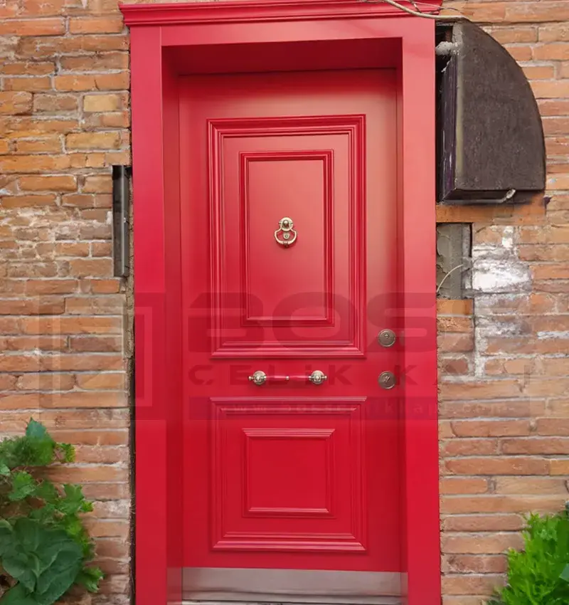 Kırmızı Çelik Kapı Milas