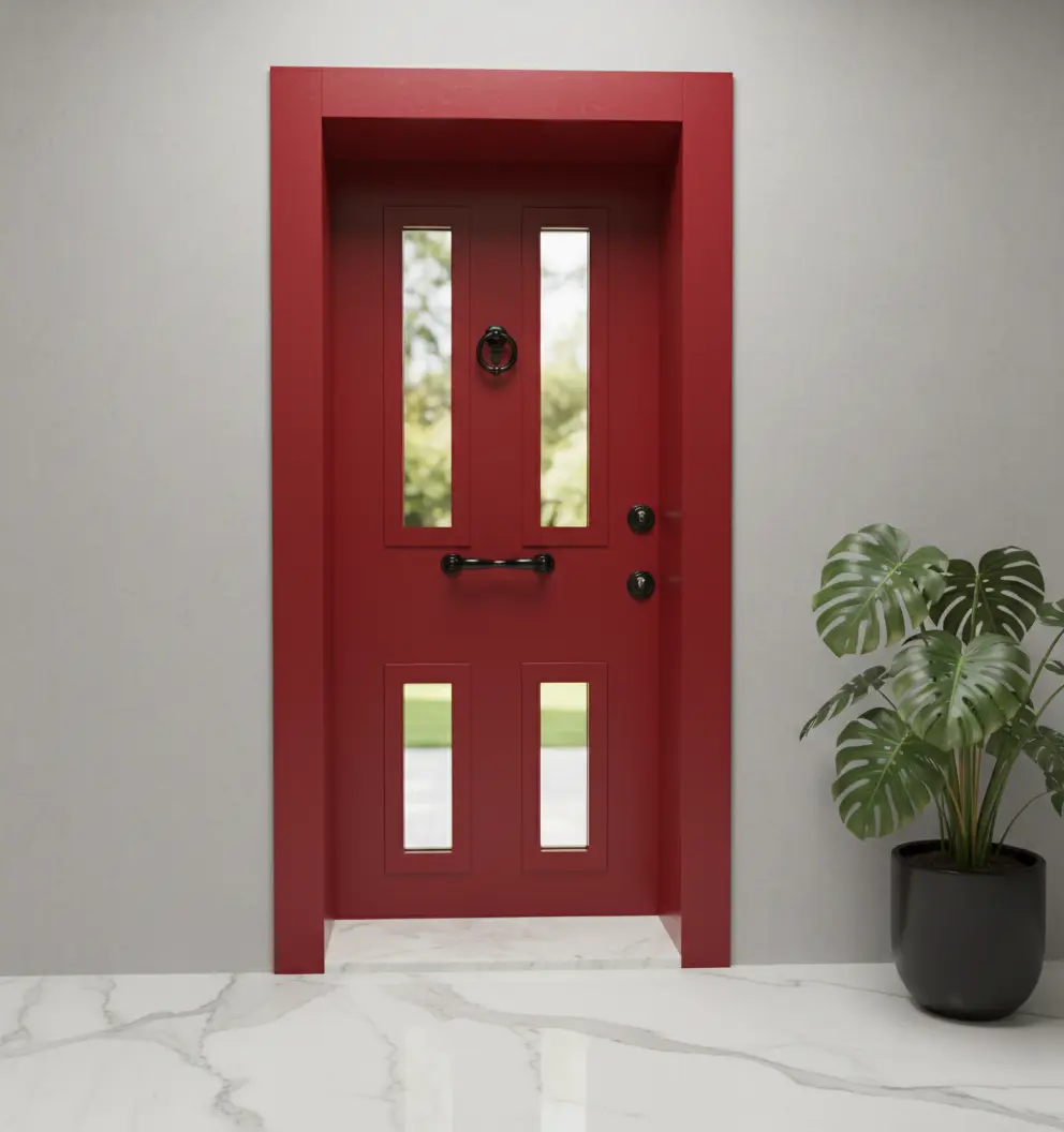 Kırmızı Kompakt Villa Kapısı 8 Kırmızı Kompakt Villa Kapısı - Görsel 6