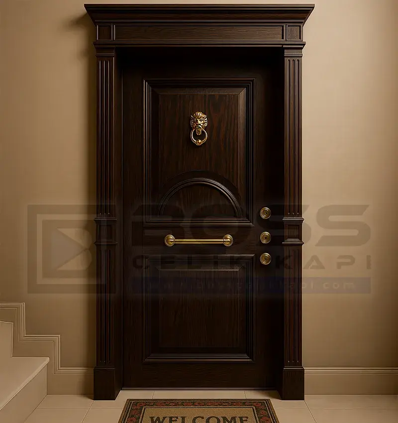 Klasik Ceviz Çelik Kapı Kronos