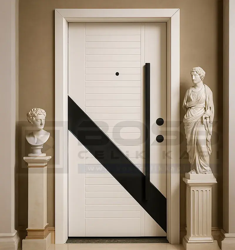 Krem Çelik Kapı Hely