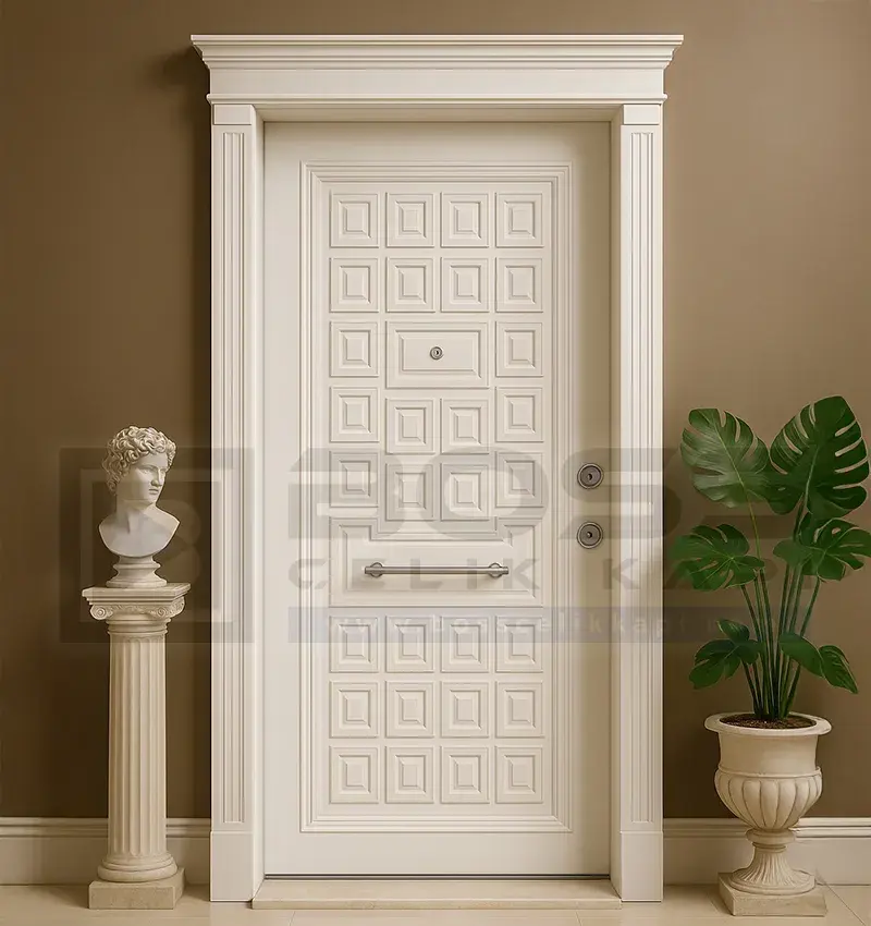 Krem Çelik Kapı Iris