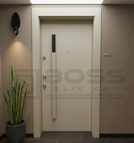 Açık Gri Çelik Kapı- +90 542 114 52 74 - Boss Çelik Kapı