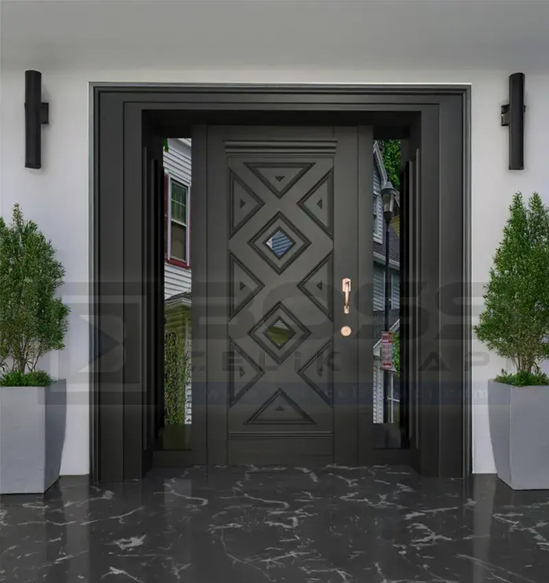 Mat Siyah Dış Kapı Villa Kapısı Ulm