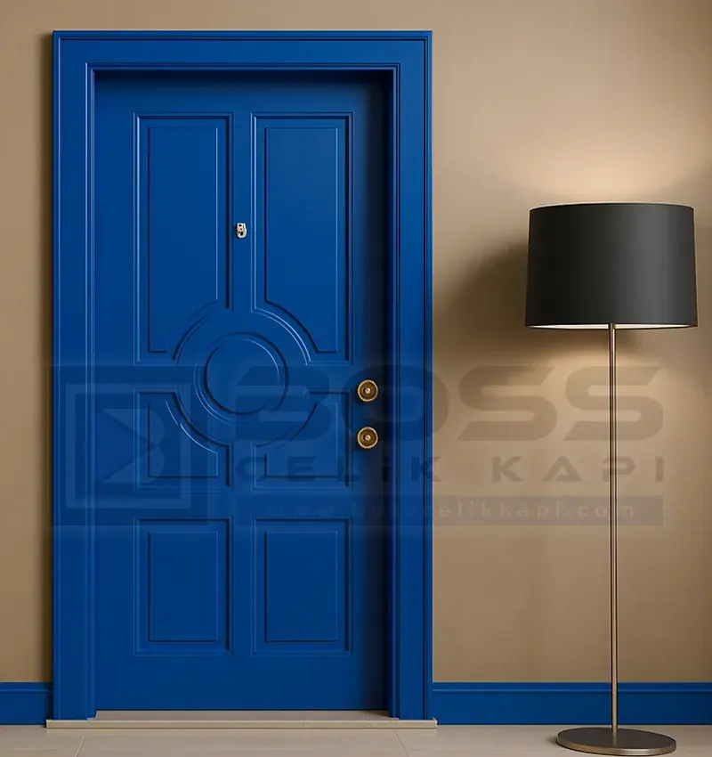 Mavi Çelik Kapı Medusa