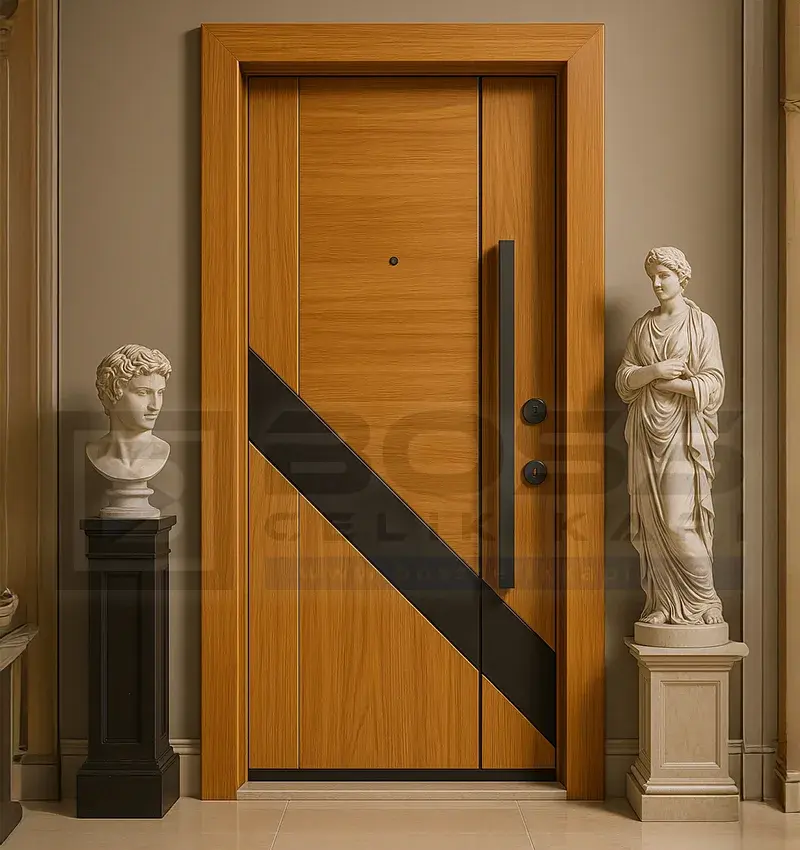 Modern Çelik Kapı Eflatun