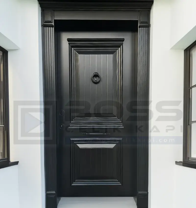 Siyah Çelik Kapı Date