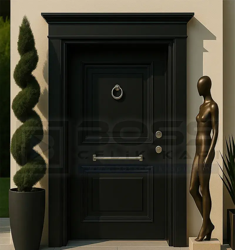 Siyah Çelik Kapı Torres
