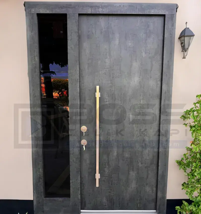 Taş Desenli Villa Kapısı Modelleri