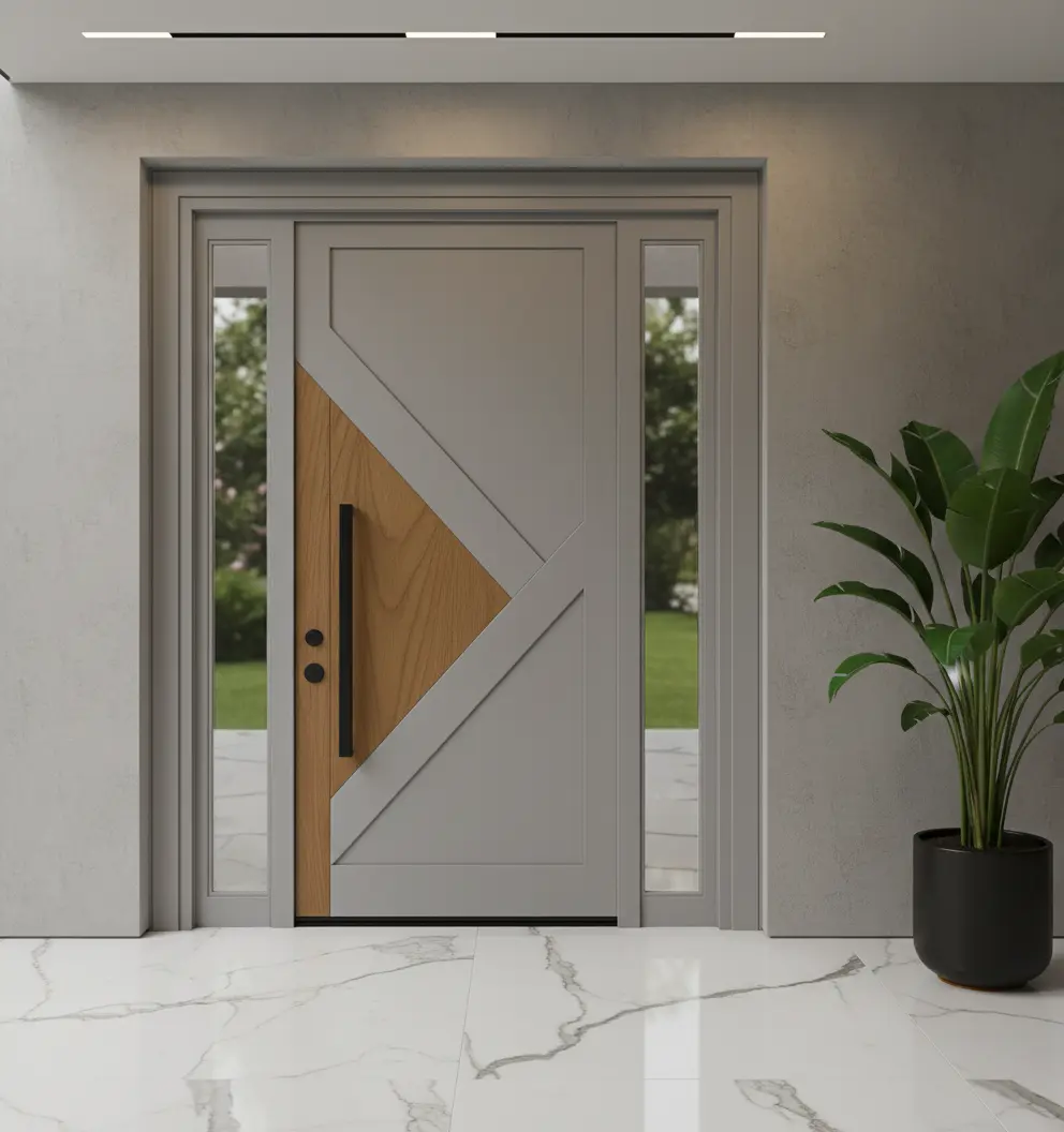 Villa Kapısı Dış Kapı Antrasit Oak Berkeley 7 Villa Kapısı Dış Kapı Antrasit Oak Berkeley - Görsel 5