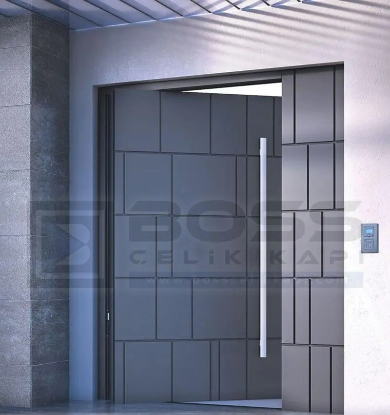 Villa Kapısı Modelleri Antrasit 001