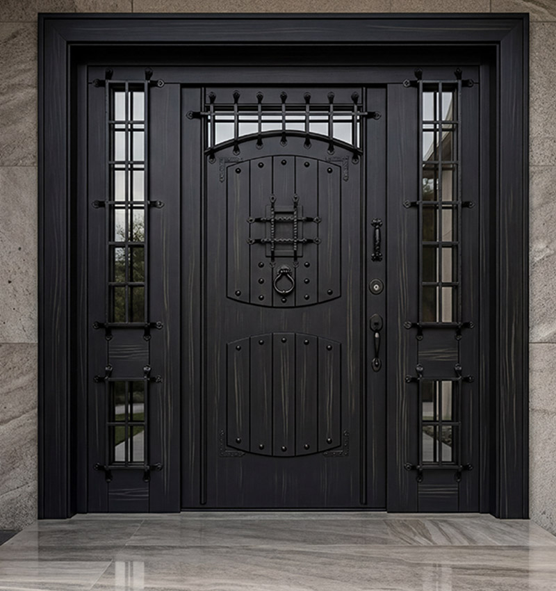 Rousseau Ferforje Villa Kapısı | Boss Çelik Kapı