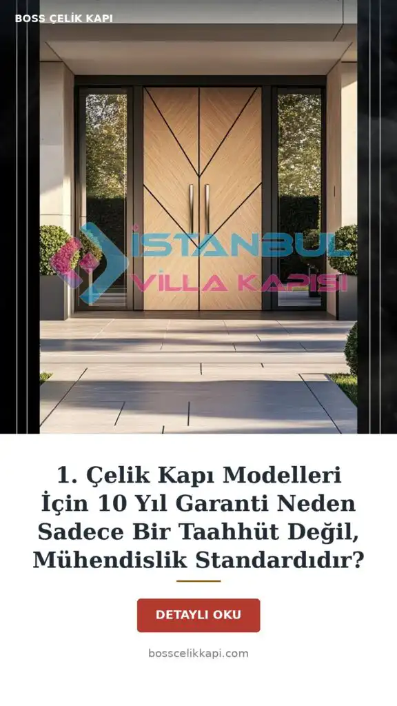 1. Çelik Kapı Modelleri İçin 10 Yıl Garanti Neden Sadece Bir Taahhüt Değil, Mühendislik Standardıdır? — Boss Çelik Kapı