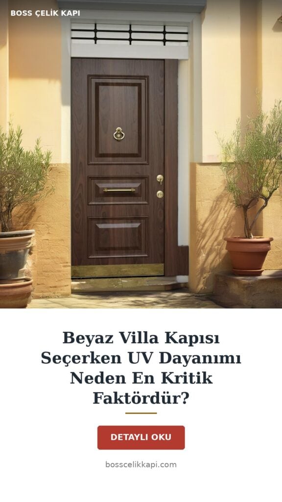 Beyaz Villa Kapısı Seçerken Uv Dayanımı Neden En Kritik Faktördür? — Boss Çelik Kapı