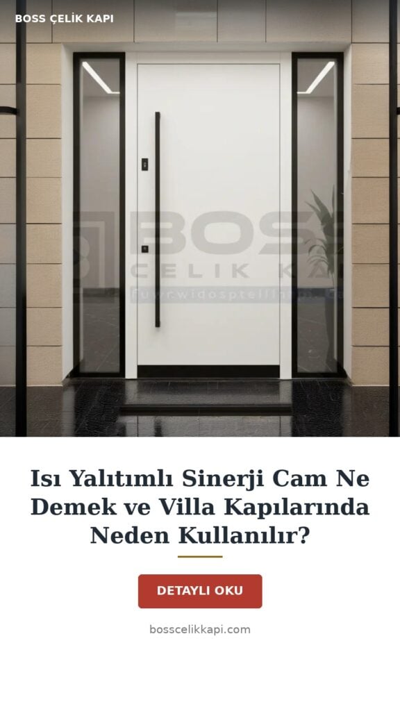 Isı Yalıtımlı Sinerji Cam Ne Demek Ve Villa Kapılarında Neden Kullanılır? — Boss Çelik Kapı