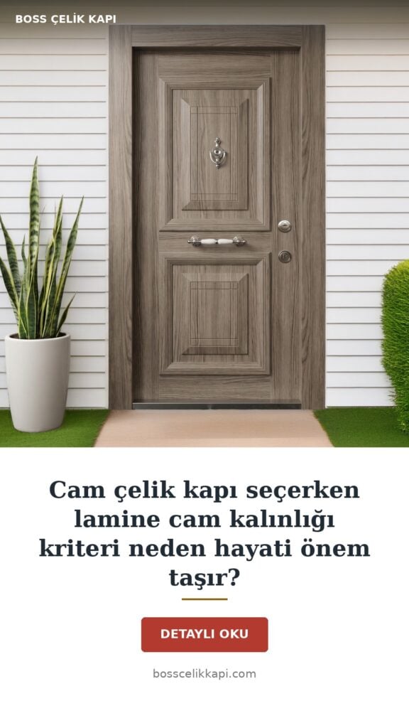 Cam Çelik Kapı Seçerken Lamine Cam Kalınlığı Kriteri 10 Cam Çelik Kapı Seçerken Lamine Cam Kalınlığı Kriteri Neden Hayati Önem Taşır? — Boss Çelik Kapı